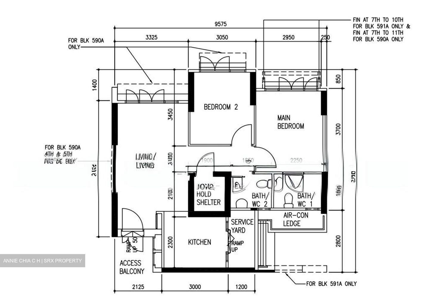 Blk 591A Montreal Dale (Sembawang), HDB 3 Rooms #556133461